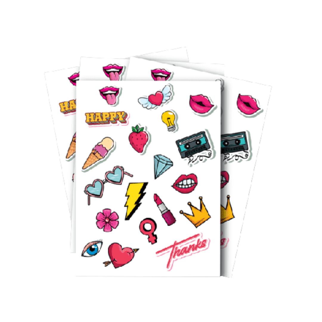 Custom Cut Sticker Sheets