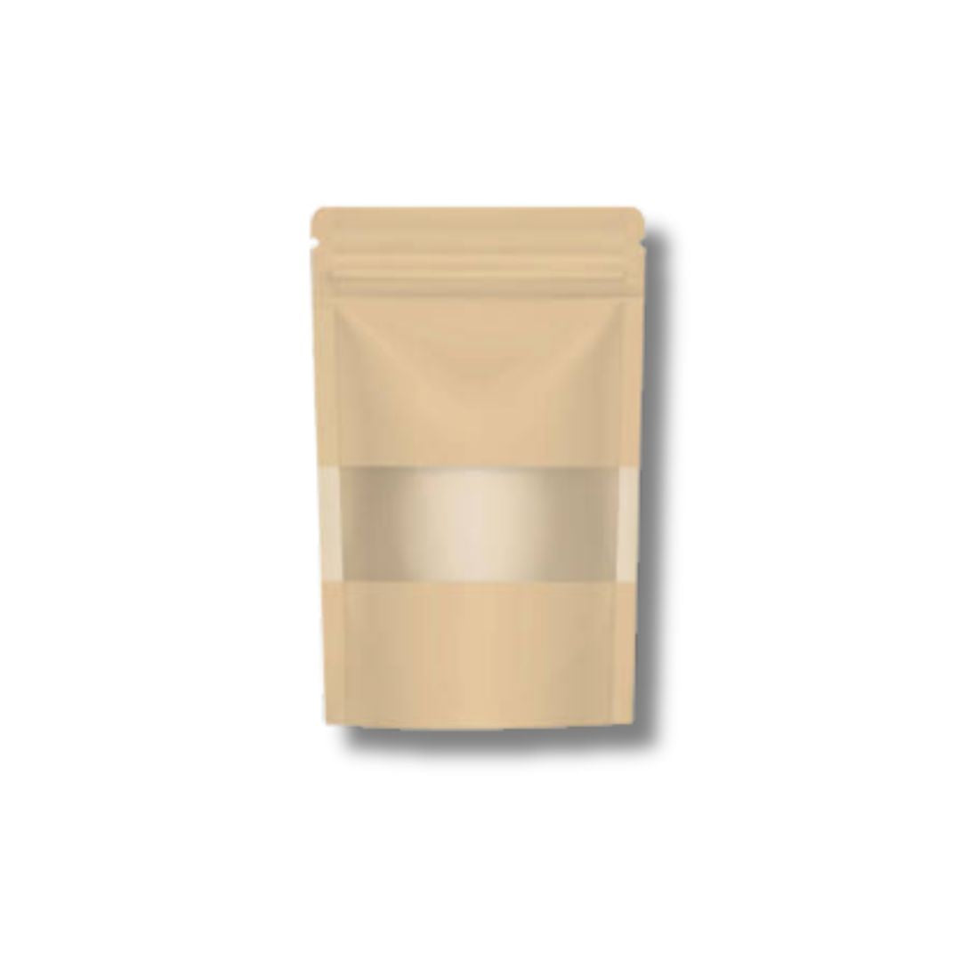 Standalone Ziplock Pouch - Brown (Kraft)