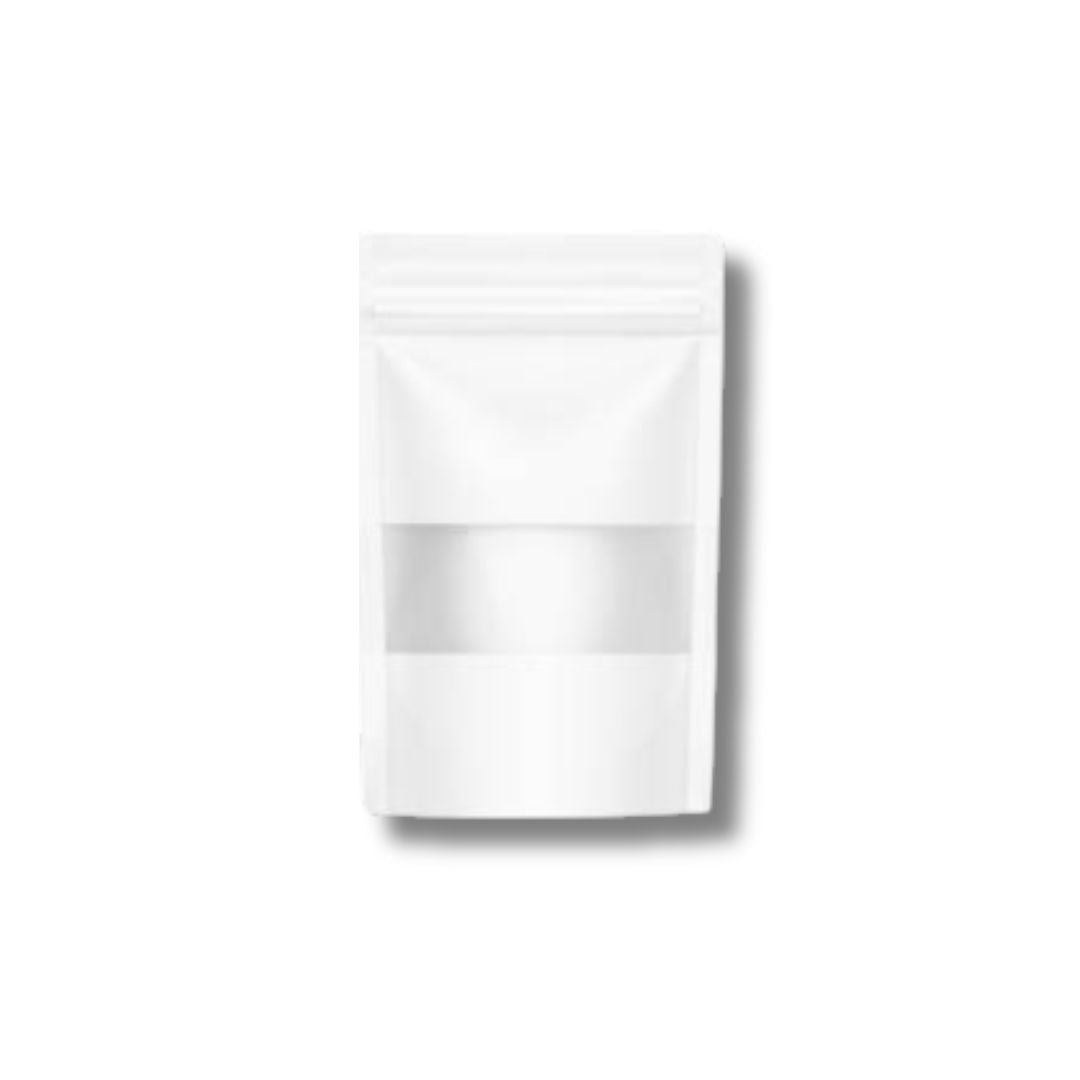 Standalone Ziplock Pouch - White